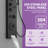 Obsidian 6-way Diverter Shower Tower Panel System with Adjustable Shower Head-91485682