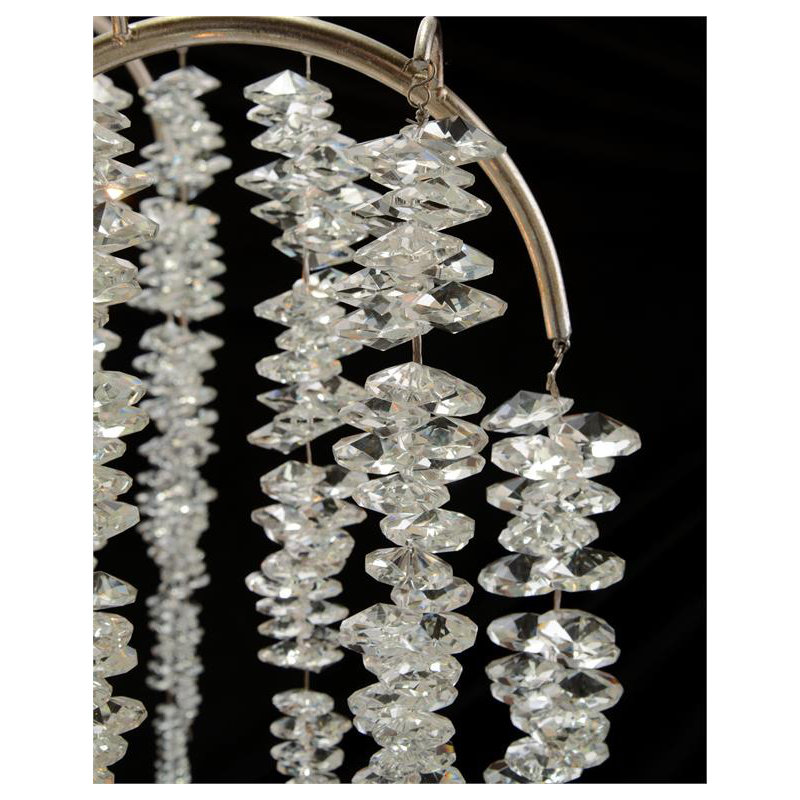 Lustre spectaculaire à 6 lumières avec accents de cristal