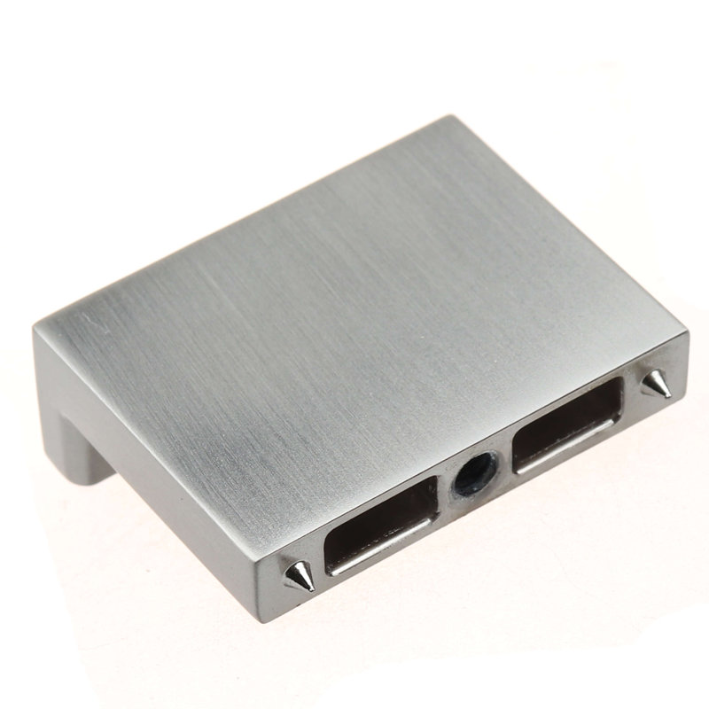 3/2" Length Rectangular Knob Multipack, Satin Nickel
