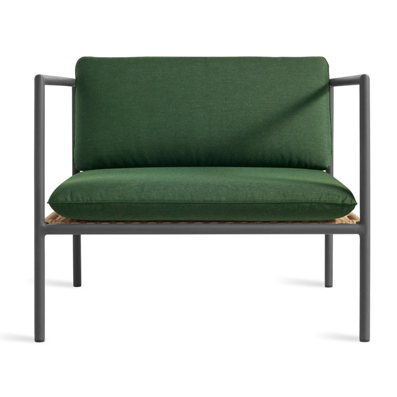 Chaise longue d'extérieur Dog Days, Gris anthracite, Lierre Sunbrella