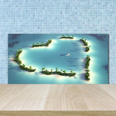 Lesmurdie 50cm W x 100cm L Glass Peel and Stick Panel