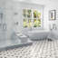Ako 5" Triangle Marble Micro Mosaic Tile-176846689