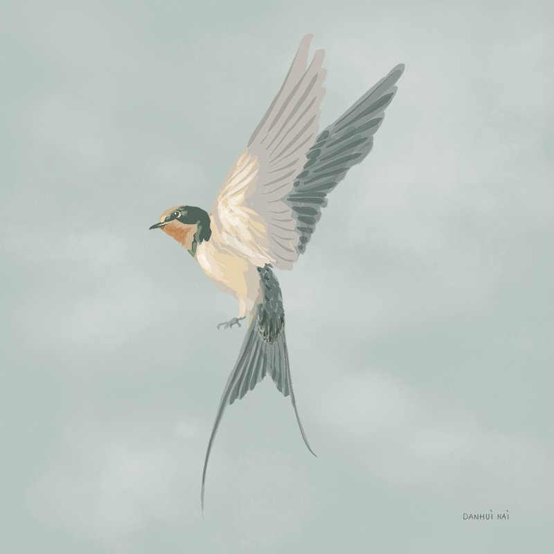 «Swift VI» par Danhui Nai, reproduction sur toile flottante, H 20 po x l 20 po