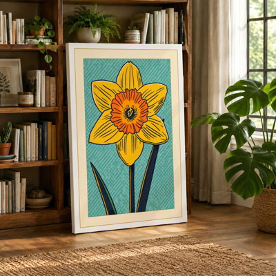 Daffodil Study Botanical - Wrapped Canvas