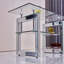 L 39,4 po x P 19,7 po x H 17,7 po, table basse en verre trempé transparent