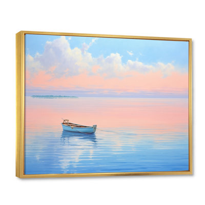 «Boat Harmonious Horizon I», reproduction d'art sur toile