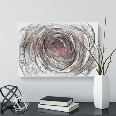 Pink Rose Flower Vol.3 - Wrapped Canvas