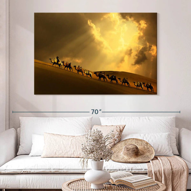 Brampt Camel Caravan Uphill, 34" H x 51" W