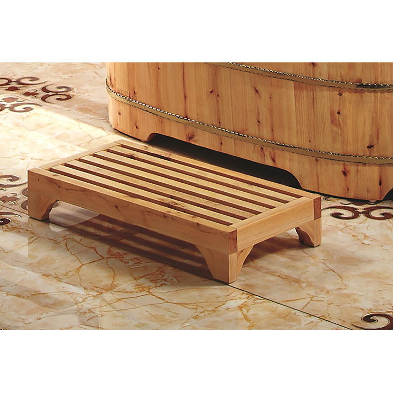Natural Cedar Wood 24" Multi-Purpose Stepping Stool