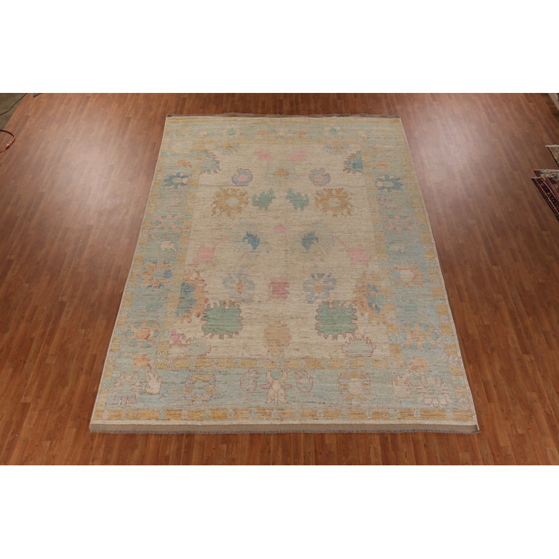 Tapis turc grand en laine Oushak 10 x 14