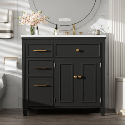 Sharon 30'' Single Bathroom Vanity With Ceramic Top