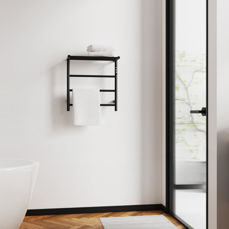 Porte-serviettes, Noir mat