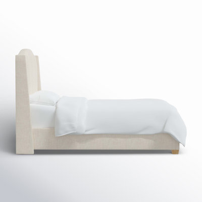 Allis Upholstered Wingback Bed