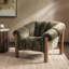 Sansa Upholstered Accent Chair Bronze-1674016799