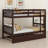 Space-Saving Wooden Bunk Bed With Trundle And Detachable Two Beds-331900574