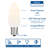  25 Feet LED C9 String Lights, Translucent Multicolor, 25 Bulbs with 12 Inch Spacing on Green Wire, Connect Up To 43 Strings Together, Shatterproof and Weather Resistant Removable Bulbs