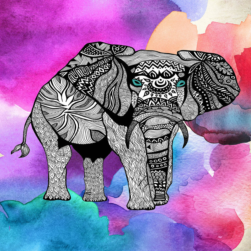 Ensembles de housse de couette DiaNoche en microfibre par Pom Graphic Design - Éléphant de Chine