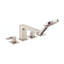 Metropol Double Handle Deck Mounted Roman Tub Faucet Trim with Diverter and Handshower-41425463