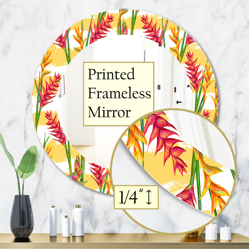 Miroir mural Tropical Glam 3, H 31,5 po x l po