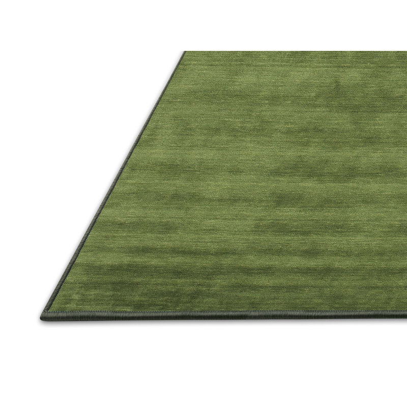 Tapis de zone vert contemporaine, Rectangle 6 pi x 9 pi