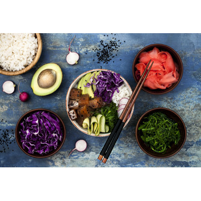 Hawaiian Tuna Poke Bowl - Photographie sur toile tendue