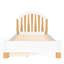 Lit plateforme simple avec rangement sous le lit et tête de lit arrondie-133400951