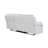 Blanche White Reclining Sofa With LED Lights