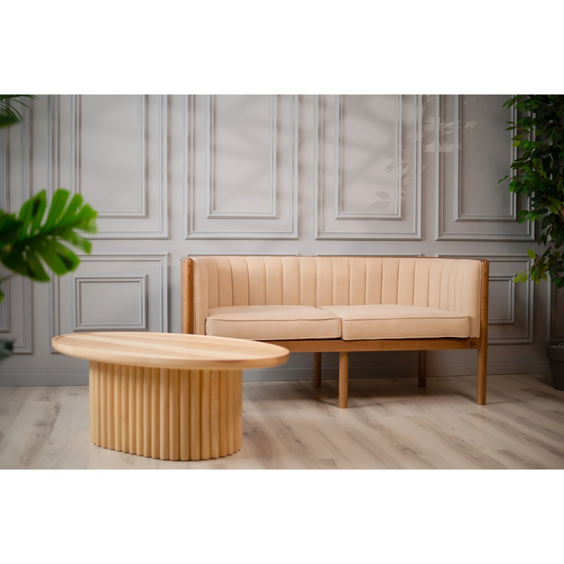 Alton Loveseat, Brown, Beige