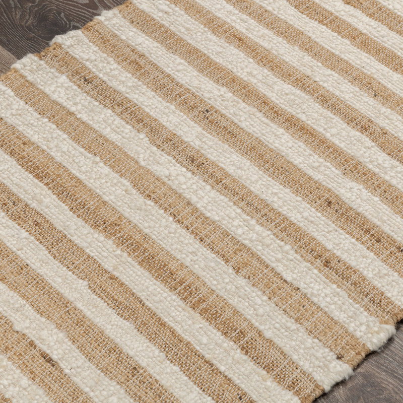 Rhodes Hand Woven Striped Area Rug, Runner 2'7" x 8'