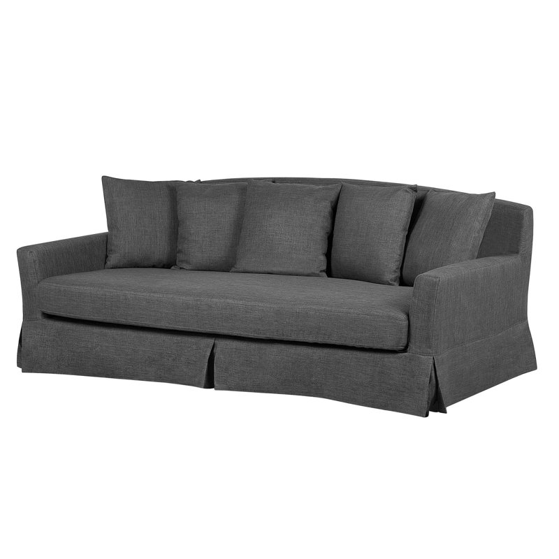 Dark 3 Seater Sofa, Grey