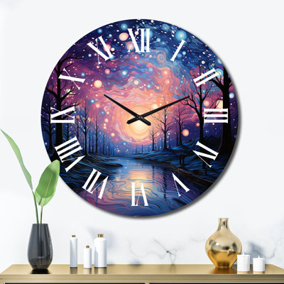 Horloge murale colorée