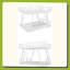Lit superposé double au-dessus de double avec 2 échelles latérales, lit superposé en métal avec pieds de support spéciaux, lit superposé à profil bas-609889106