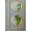 Miroir mural doré 3 pièces, miroir