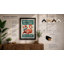 Flamingo Welcome Retro - Framed Print-7892368-7892371
