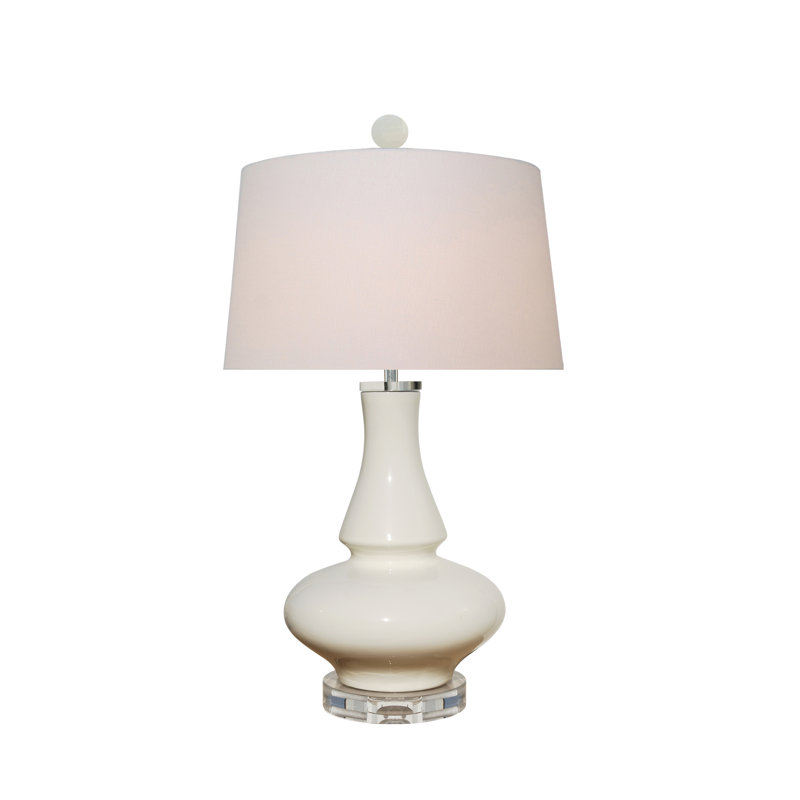 LAMPE Vase en porcelaine blanche