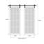 Porte de grange double moderne | Ego 5011 | Ensemble de rail argenté | Portes intérieures solides-99701998-99702019