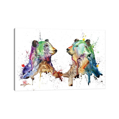 «Bear pair» par Dean Crouser, reproduction d'art sur toile tendue