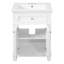 Vintage Elegance Bathroom Cabinet with Soft Closing Doors and Adjustable Shelf