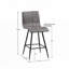 Tabouret de comptoir pivotant en similicuir