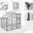 6x6ft Black Polycarbonate Greenhouse - For All Season Plant Breeding Adjustable Roof, Sliding Door, Blocking Feature Black, Yard Work Galvanized Base-118641024