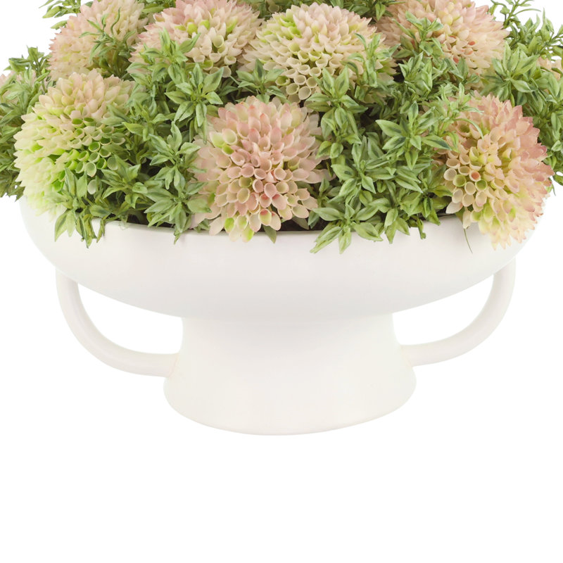 Dahlia Arrangement in Ceramic Pot
