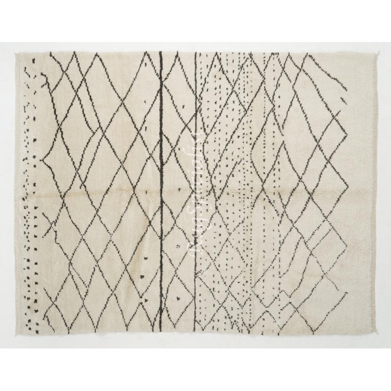 Tapis marocain moderne 100% laine Alezal