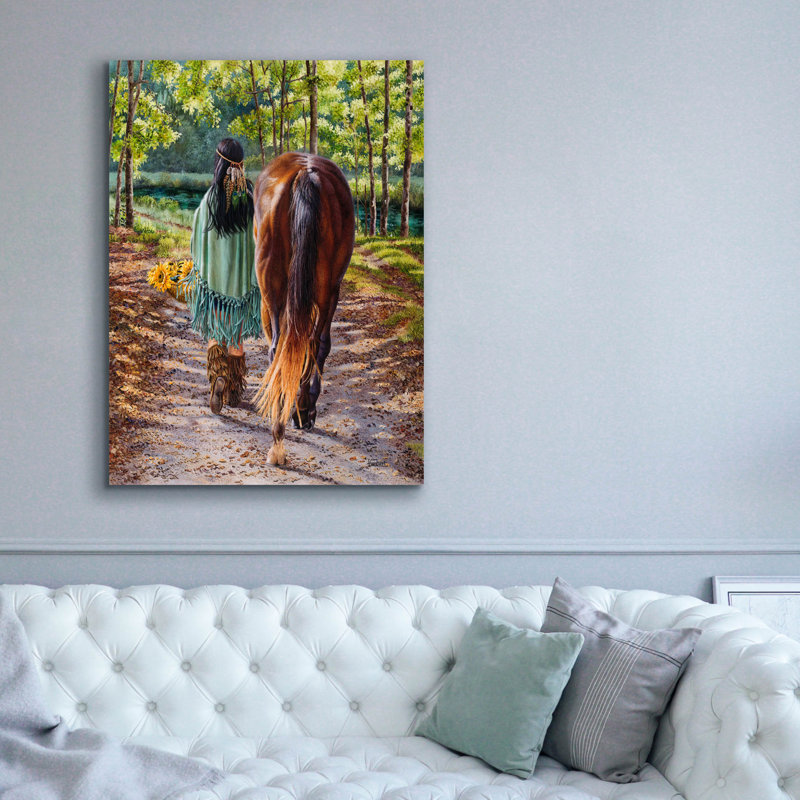 «He Leads Me Beside Still Waters» par Delene Lambert, art mural sur toile, 40 po x 54 po
