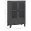 Armoire de rangement avec portes en filet pour le salon-76837819