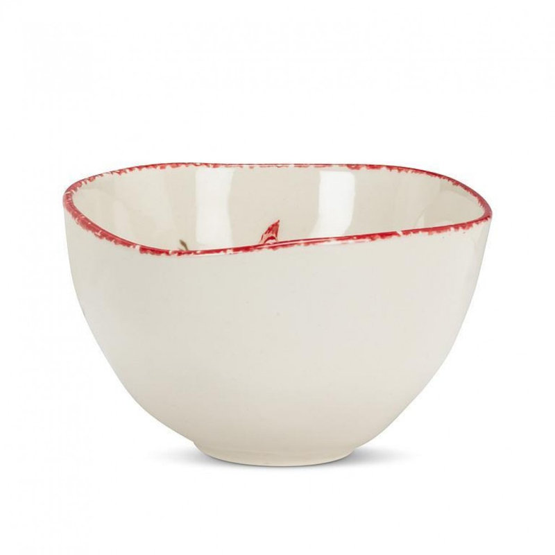 Cardinal Stamp Small Deep Bowl