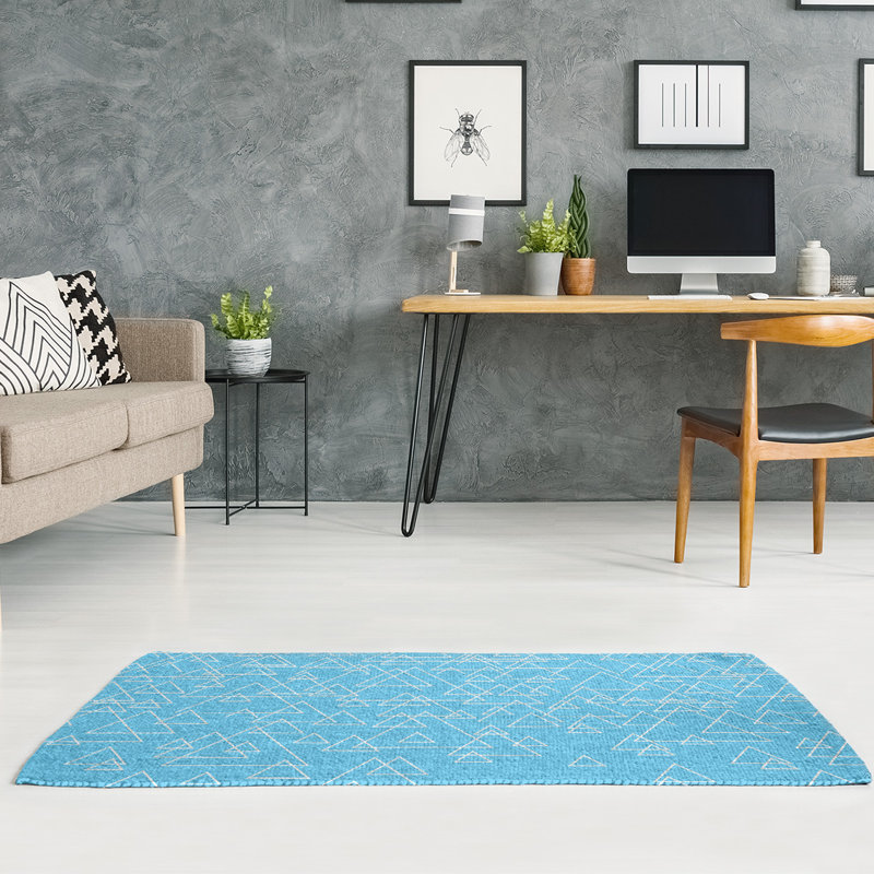 Chenille Geometric Indoor Rug, Rectangle 4' x 6'