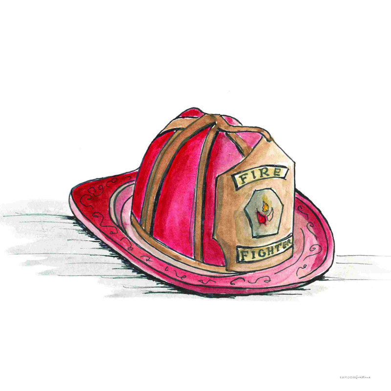 " Hero Helmet " by Kamdon Kreations Painting Print, 12" H x 12" W  