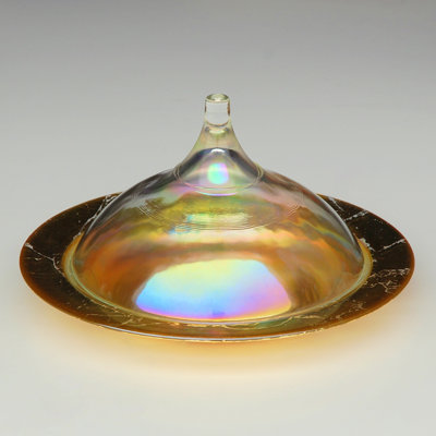 Mercer41 Olive Glass Covered Dish