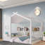 Lit sur pied avec tablettes de rangement-2121821498-2121821499