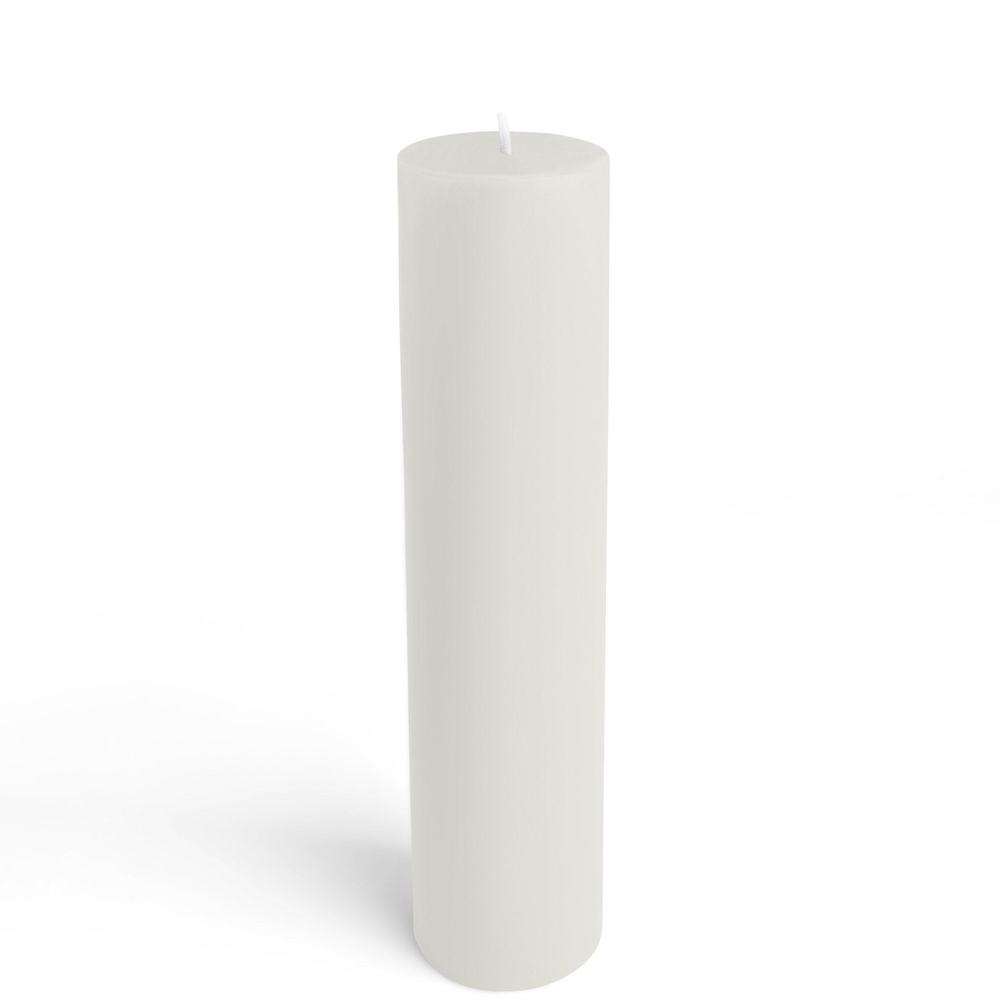 Oliva Unscented Pillar Candle, Light Green, 9" H x 2" W x 2" D, 12